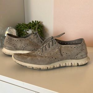 Cole Haan zero grand oxfords - size 7.5 grey suede